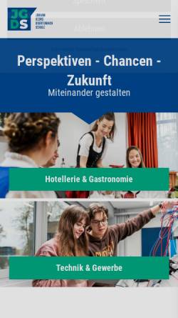 Vorschau der mobilen Webseite www.jgds-calw.de, Johann-Georg-Doertenbach-Schule