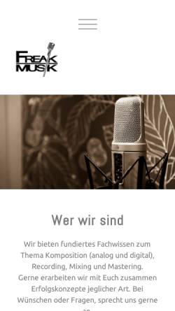 Vorschau der mobilen Webseite freak-musik.yolasite.com, Freak Musik & Entertainment GbR