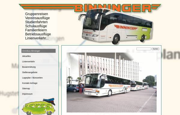 Vorschau von www.binninger.com, Binninger Omnibusbetrieb GmbH & Co. KG