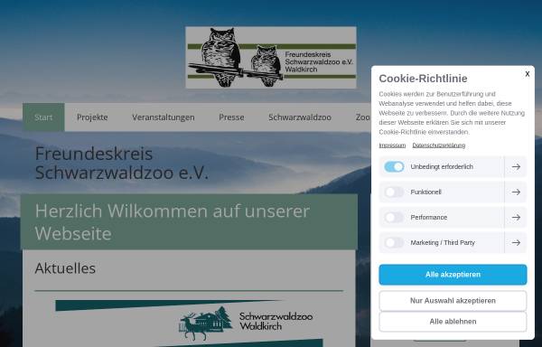 Vorschau von www.freundeskreiszoo.de, Freundeskreis Schwarzwaldzoo e.V.