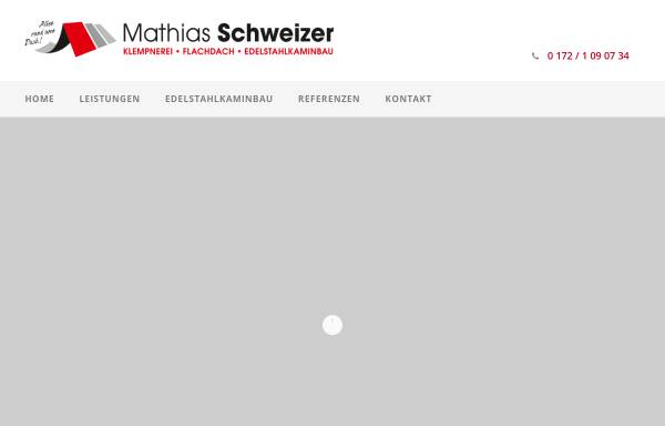 Vorschau von www.mathias-schweizer.de, Blechnerei - Dachdeckerei Mathias Schweizer