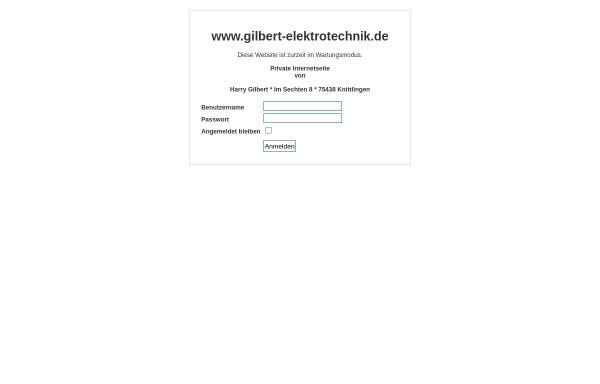 Vorschau von www.gilbert-elektrotechnik.de, Gilbert Elektrotechnik GmbH
