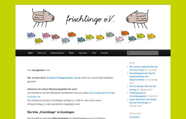 Vorschau von www.frischlinge-esslingen.de, Frischlinge e.V.