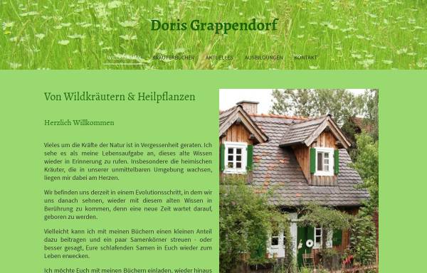 Vorschau von www.heilpflanzenschule-grappendorf.de, Wildkräuter- und Heilpflanzenschule Doris Grappendorf