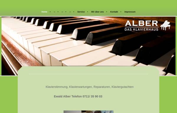 Vorschau von www.klavierhaus-alber.com, Klavierhaus Alber