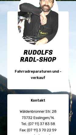 Vorschau der mobilen Webseite rudolfs-radl-shop.de, Rudolfs Radl-Shop