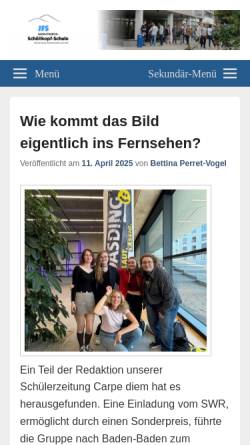 Vorschau der mobilen Webseite www.jfs.de, Jakob-Friedrich-Schöllkopf Schule