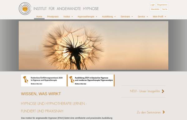 Vorschau von www.hypnoseteam.de, Institut für angewandte Hypnose