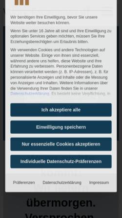 Vorschau der mobilen Webseite www.wolf-factoring.de, Robert Wolf GmbH