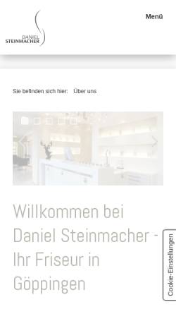 Vorschau der mobilen Webseite www.daniel-steinmacher.de, Frisörsalon Daniel Steinmacher