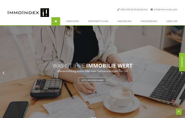 Vorschau von www.immo-index.com, ImmoIndex Immobilien GmbH