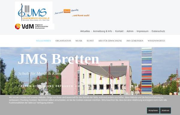 Vorschau von www.jmsbretten.de, Musikschule Bretten