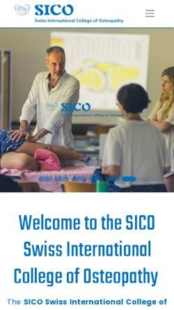 Vorschau der mobilen Webseite www.sico.ch, SICO GmbH