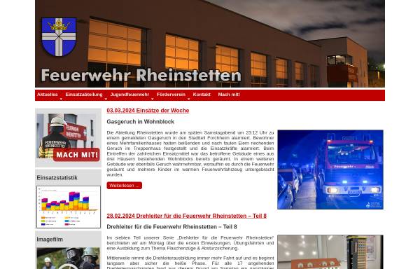 Vorschau von www.feuerwehr-rheinstetten.de, Freiwillige Feuerwehr Rheinstetten