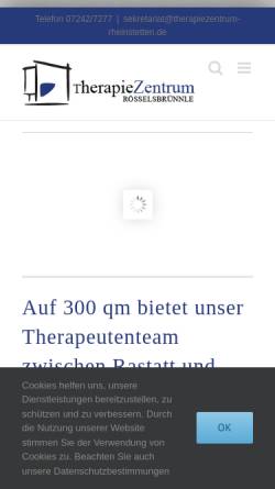 Vorschau der mobilen Webseite www.therapie-rheinstetten.de, Home - Therapiezentrum Rheinstetten bei Karlsruhe Neurofeedback | Ergotherapie | Logopädie