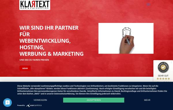 Vorschau von www.klartextmedia.de, Klartext Media & Promotiong UG