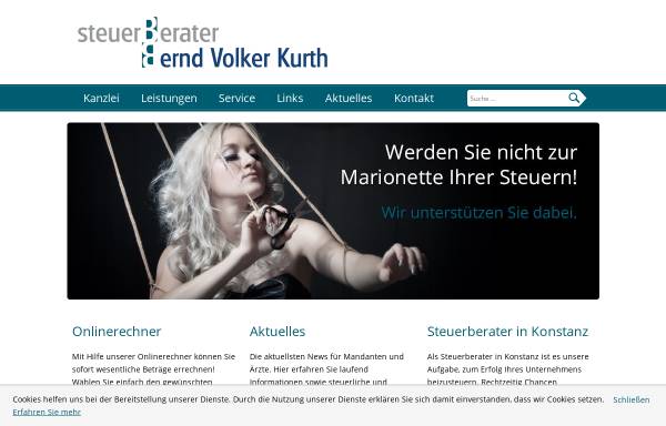 Vorschau von www.steuerberater-kurth.de, Bernd Volker Kurth - Steuerberater