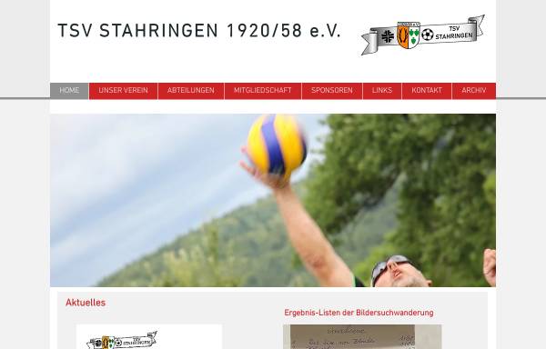 Vorschau von www.tsv-stahringen.de, TSV Stahringen 1920/58 e.V.