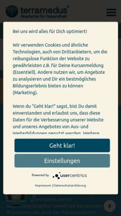 Vorschau der mobilen Webseite www.terramedus.de, Terramedus