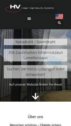 Vorschau der mobilen Webseite www.vogtsecurity.de, Holger Vogt Security Systems