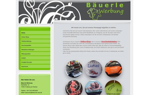 Vorschau von www.baeuerle-auw.de, Bäuerle Werbung