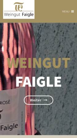 Vorschau der mobilen Webseite www.weingut-faigle.de, Weingut Faigle