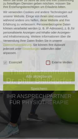Vorschau der mobilen Webseite www.blassdoerfer.com, Praxis für Massage und Krankengymnastik Blaßdörfer