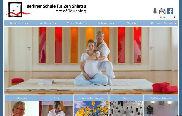 Vorschau von www.zen-shiatsu-schule.de, Berliner Schule für Zen Shiatsu