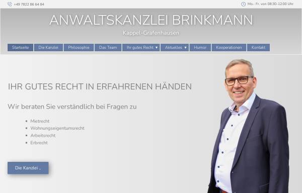 Vorschau von www.anwaltskanzleibrinkmann.de, Anwaltskanzlei Brinkmann