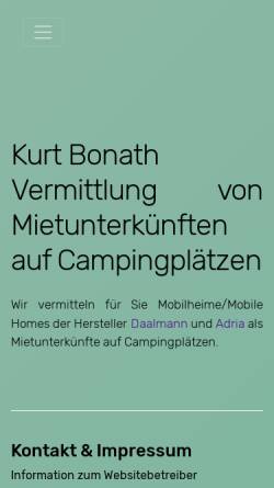 Vorschau der mobilen Webseite www.camping-online.de, Camping-Online.de, Sabine & Kurt Bonath