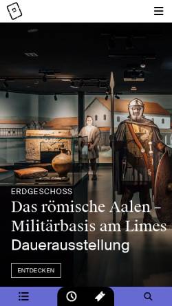 Vorschau der mobilen Webseite www.limesmuseum.de, Limesmuseum Aalen