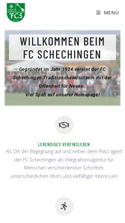 Vorschau der mobilen Webseite fcschechingen.de, FC Schechingen
