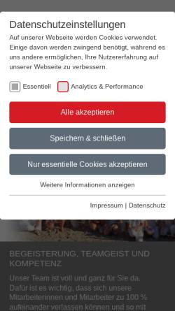 Vorschau der mobilen Webseite www.sportklinik-ravensburg.de, Sportklinik Ravensburg