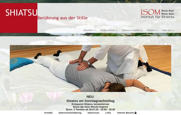 Vorschau von www.shiatsu-institut.de, ISOM - Institut für Shiatsu und Orientalmedizin