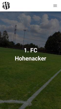 Vorschau der mobilen Webseite www.fchohenacker.de, 1. FC Hohenacker