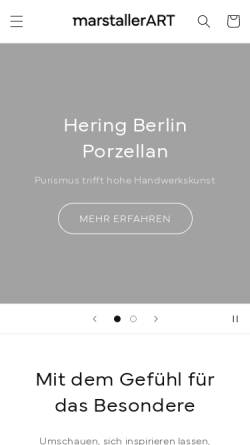Vorschau der mobilen Webseite www.marstallerart.de, Marstaller