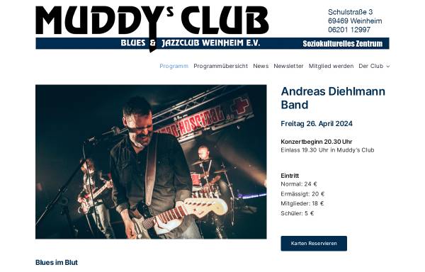 Vorschau von www.muddys-club.net, Muddy's Club