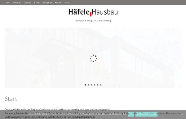 Vorschau von www.haefele-haus.de, Häfele Hausbau: Moderne Architektur und ökologischer Holzbau