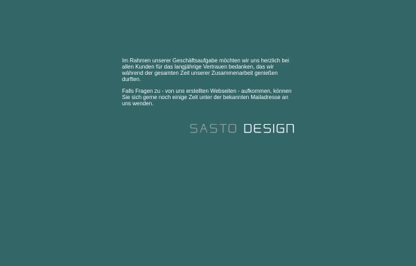 Vorschau von sasto.de, Sasto-Design