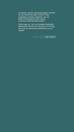 Vorschau der mobilen Webseite sasto.de, Sasto-Design