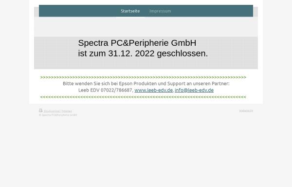 Vorschau von www.spectra-pc.de, Spectra PC & Peripherie GmbH