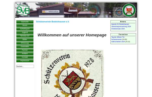 Vorschau von www.sv-bodelshausen.de, Schützenverein Bodelshausen e.V.