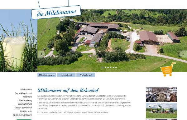 Vorschau von www.die-milchmanns.de, Milchmanns Lieferservice
