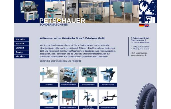 Vorschau von www.petschauer.de, E. Petschauer GmbH