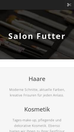 Vorschau der mobilen Webseite www.salon-futter.de, Friseursalon Manfred Futter