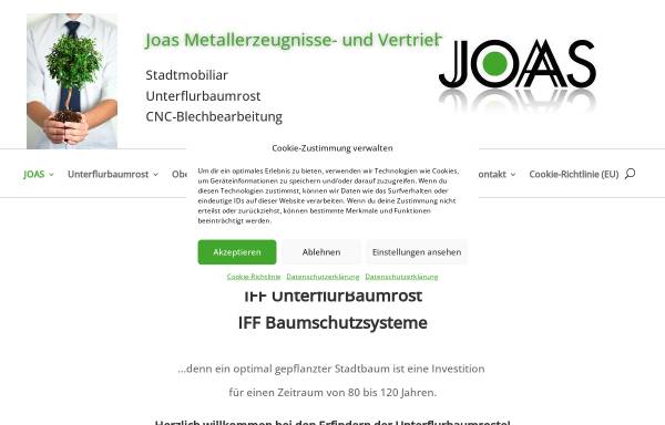 Vorschau von www.joas-metallerzeugnisse.de, JOAS Metallerzeugnisse- und Vertrieb Inh. Gabriele Joas