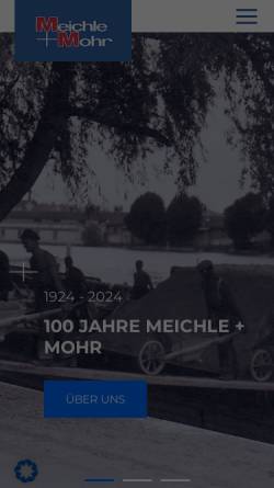 Vorschau der mobilen Webseite www.meichle-mohr.de, W. Holpp Betonwaren GmbH & Co. KG
