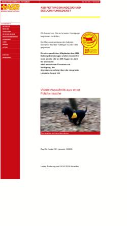 Vorschau der mobilen Webseite www.asb-rettungshunde-tuttlingen.de, ASB Rettungshundezug Tuttlingen