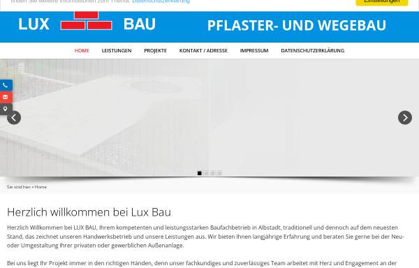 Vorschau von www.lux-bau.de, Baugeschäft Wolfgang Lux