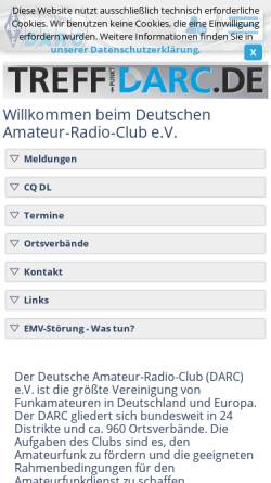 Vorschau der mobilen Webseite www.darc.de, Ortsverband Balingen des Deutschen Amateur-Radio-Clubs e. V.